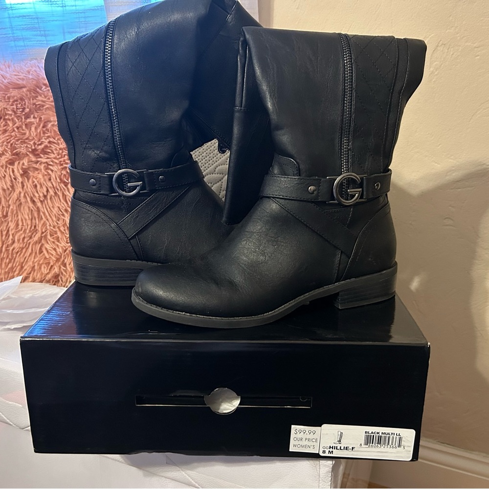 Black tall boots